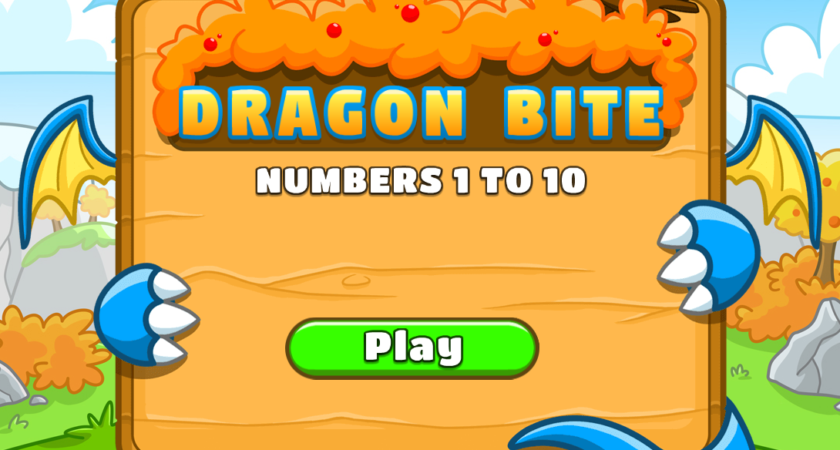 Numbers from One to Ten, ESL Kids Vocabulary Game – Dragon Game